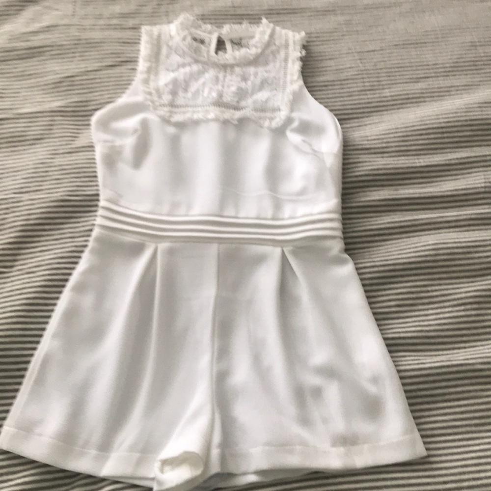 White Romper, XS